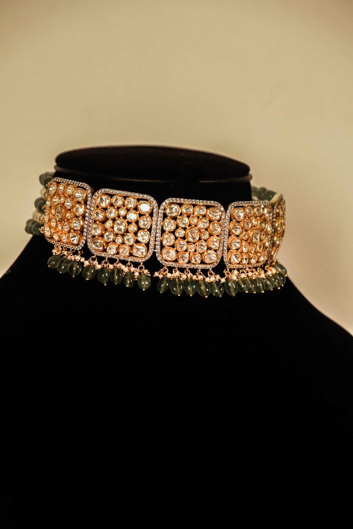Ruhani Charm Choker and Earring Set