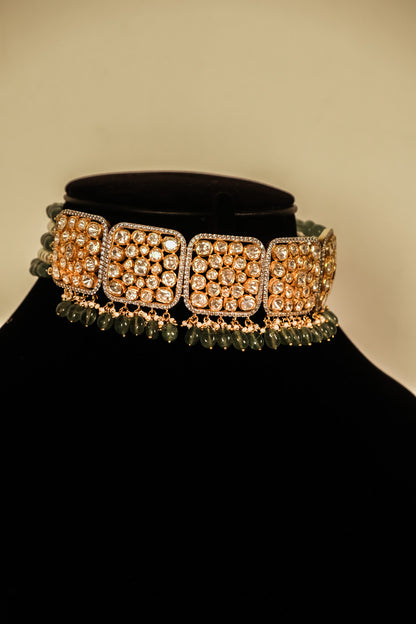 Ruhani Charm Choker and Earring Set