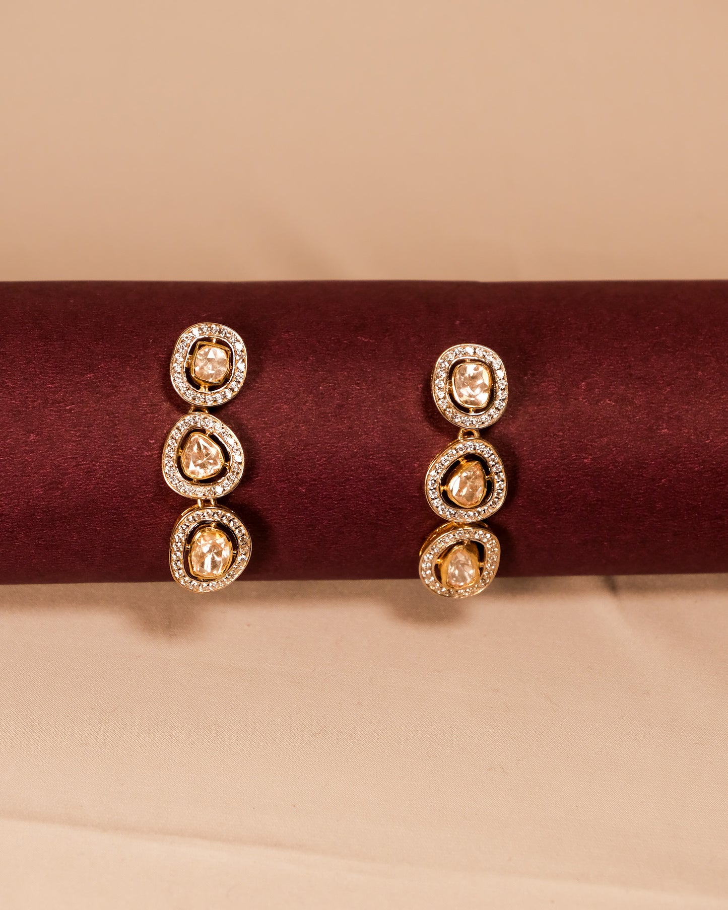 Aarvi Triple Glow Earrings