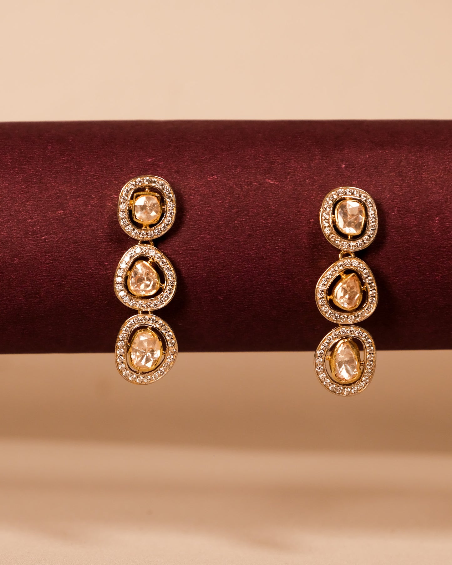 Aarvi Triple Glow Earrings