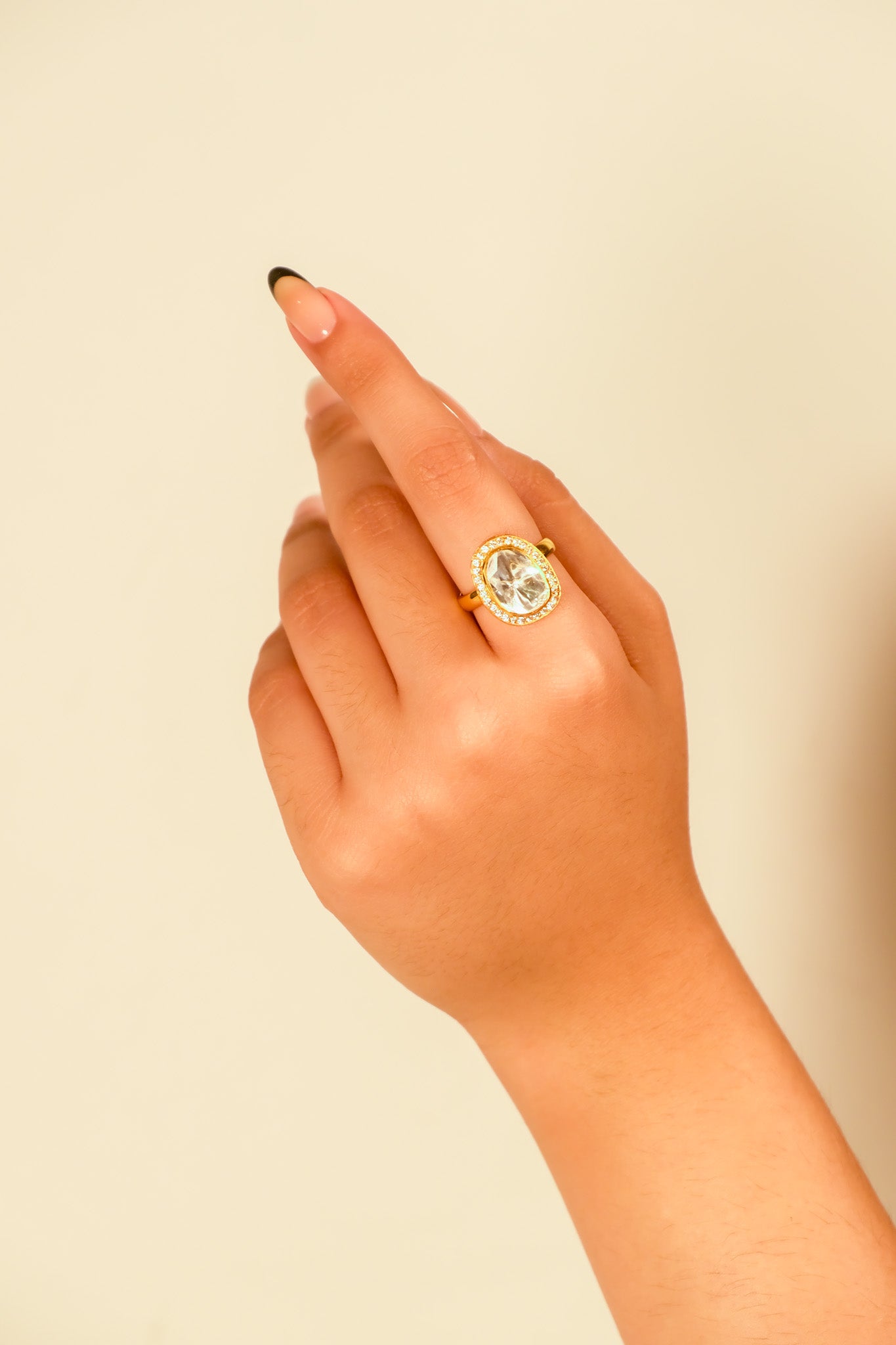 Neeraj Oval Solitaire Ring