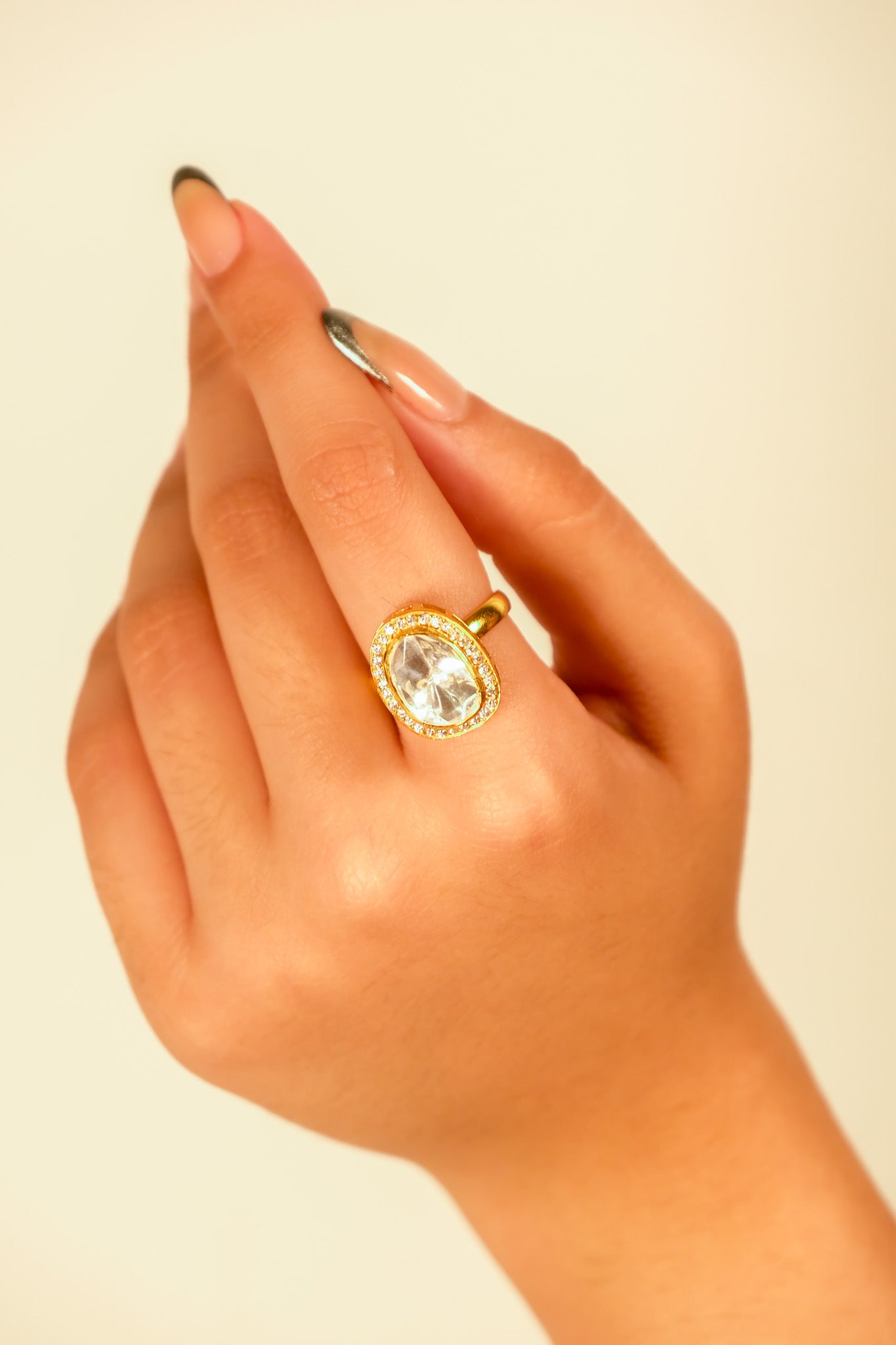 Neeraj Oval Solitaire Ring