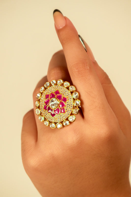 Padma Kalika Enamel Ring