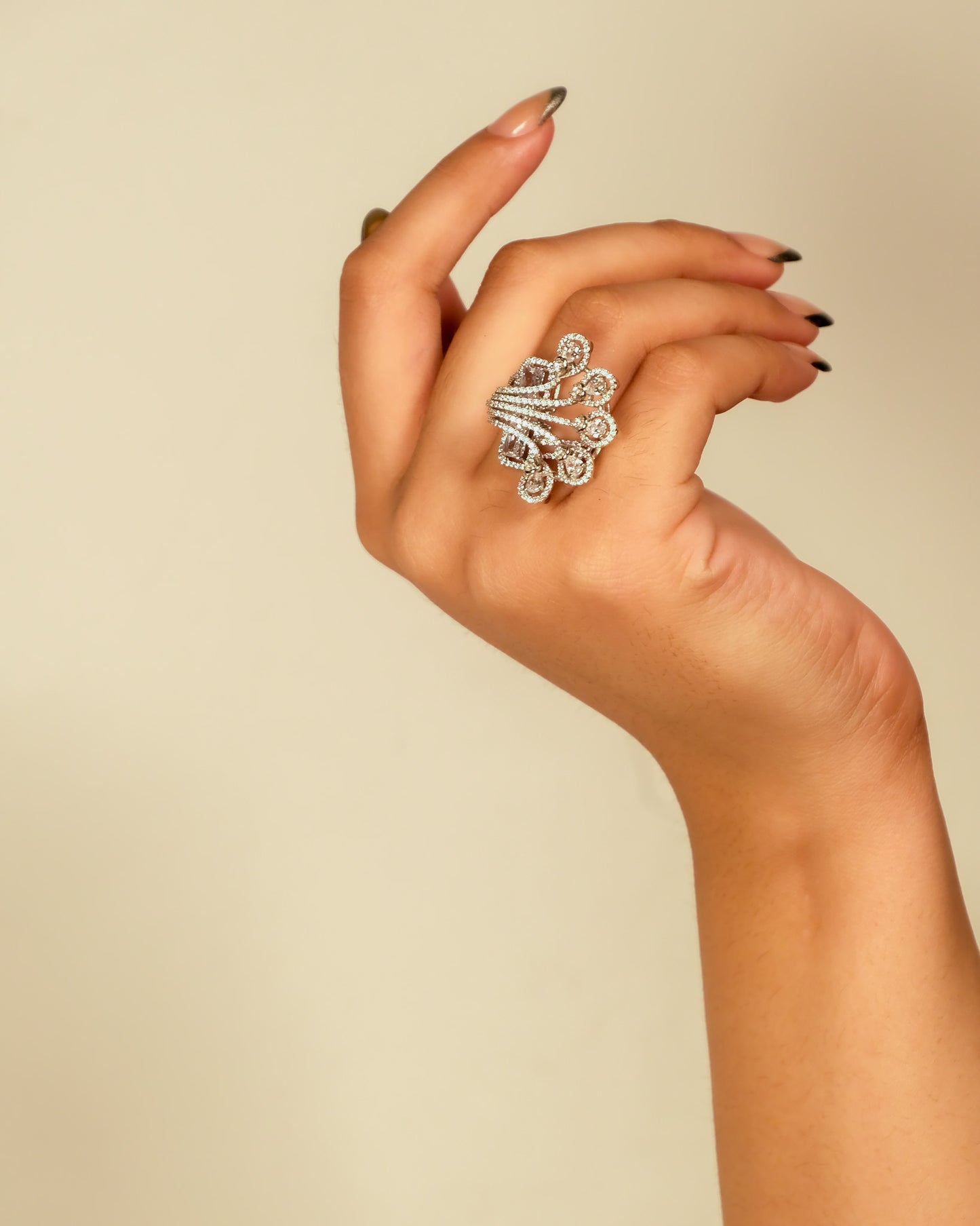 Tarini Bloom Crest Ring