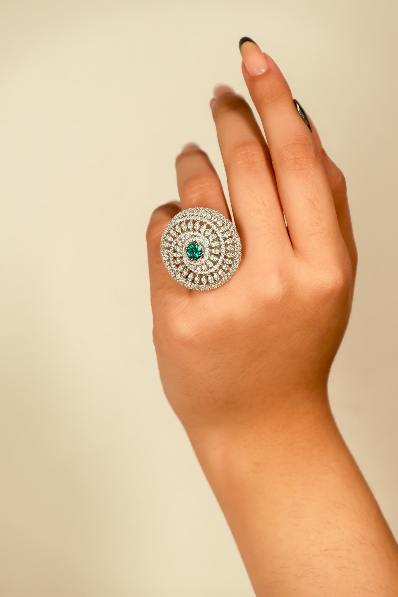 Aksara Spiral Radiance Ring