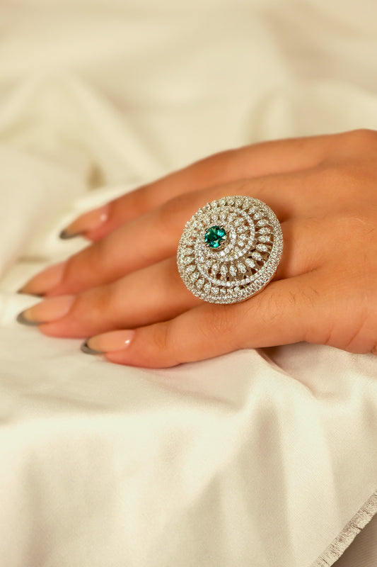 Aksara Spiral Radiance Ring
